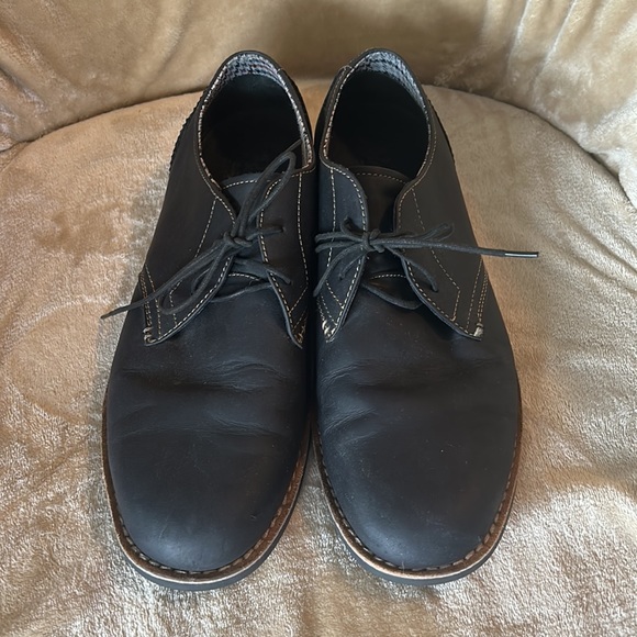 Original Penguin Mens Black Leather Shoes - Picture 2 of 8